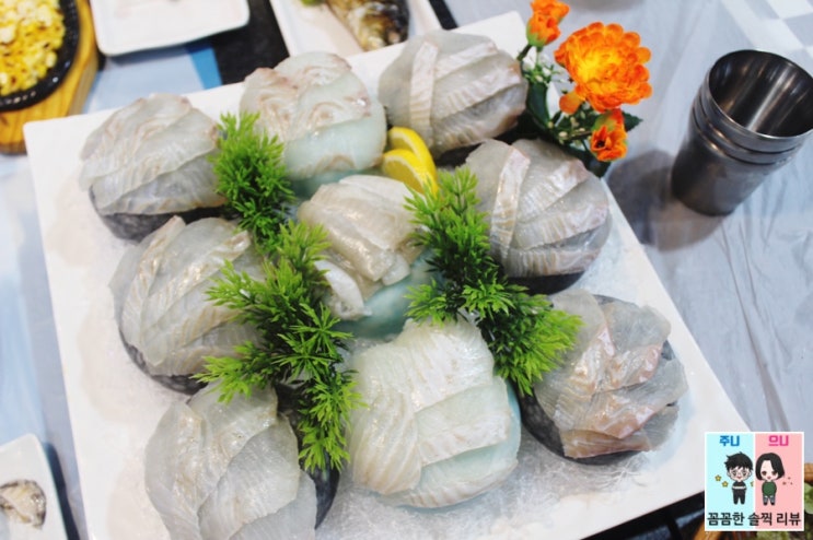  연수동횟집/연수구맛집 [회늘푸른바다] 광어회와 스끼다시 ~