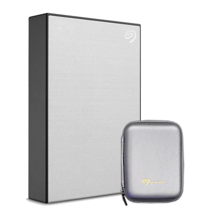 인기있는 씨게이트 외장하드 Backup plus Portable + Rescue + 파우치, 5TB, Silver ···