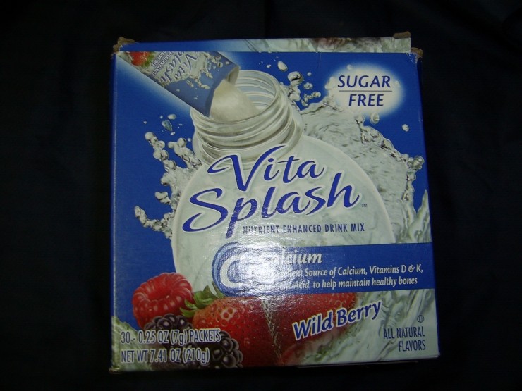 Vita Splash Calcium Sugar Free Drink Mix, Wild Berry