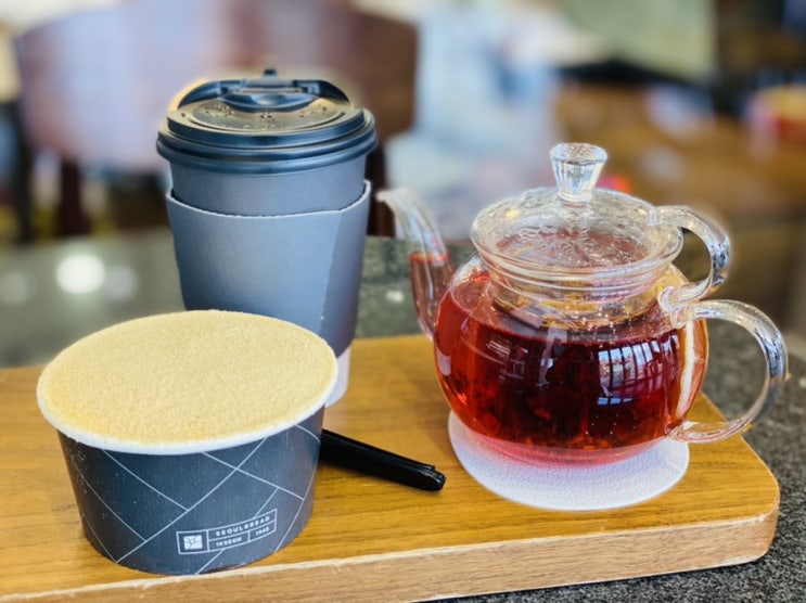  [파주 디저트 카페] 서울커피, 파주 롯데프리미엄아울렛에서 쇼핑하다 쉬고 싶을 때! 인절미 디저트, 상큼한 비타민티 추천~!!
