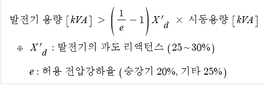 예비전원설비 (비상발전설비)