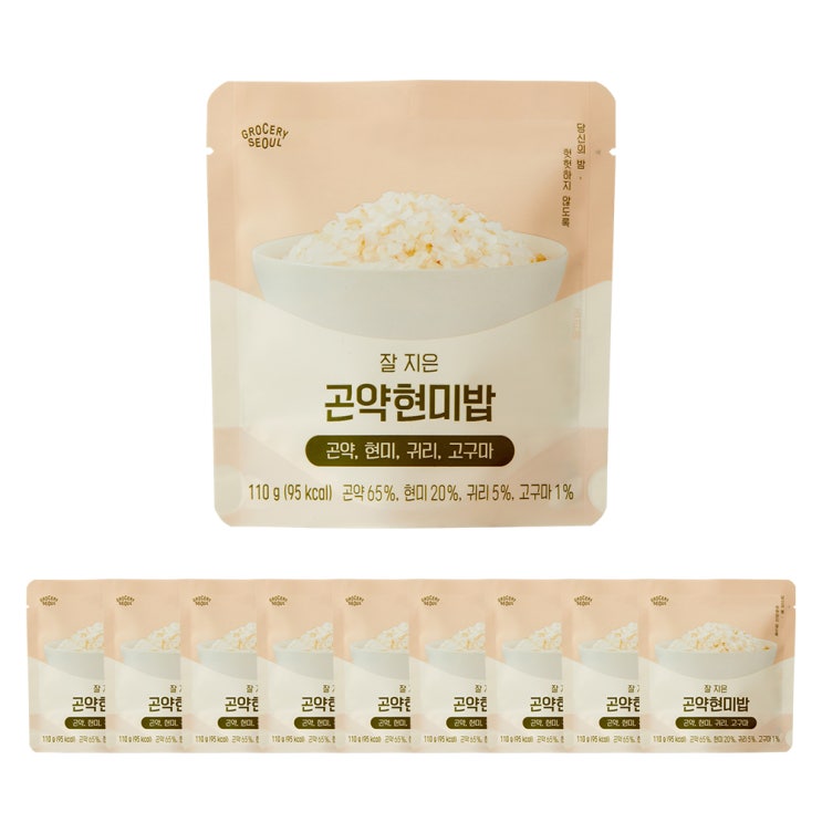 핵가성비 좋은 그로서리서울 곤약현미밥, 110g, 10개 좋아요 핵가성비 좋은 그로서리서울 곤약현미밥, 110g, 10개 좋아요