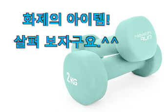 가격과 리뷰가 제일 좋은 역대최고 덤벨 2kg 모두의 선택 이네용 추천!