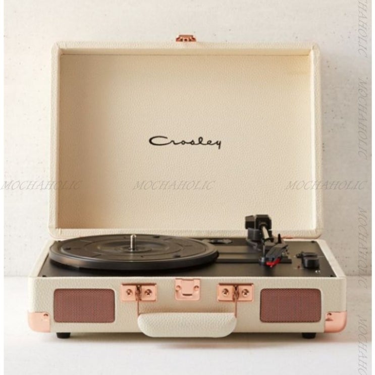 잘나가는 Crosley player 크로슬리 빈티지 크림로즈골드 크루저 블루투스 턴테이블 LP레코드 플레이어, 크로슬리 빈티지 블루투스 턴테이블 좋아요