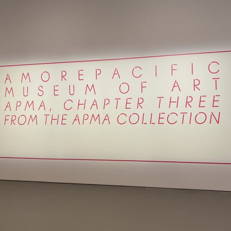 아모레파시픽 미술관 세번째 현대 미술 소장품 특별전 관람후기(APMA, CHAPTER THREE)