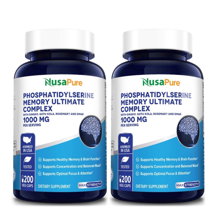최근 인기있는 NusaPure 누사퓨어 포스파티딜세린 1000mg 2개, 단품, 단품 좋아요 최근 인기있는 NusaPure 누사퓨어 포스파티딜세린 1000mg 2개, 단품, 단품 좋아요