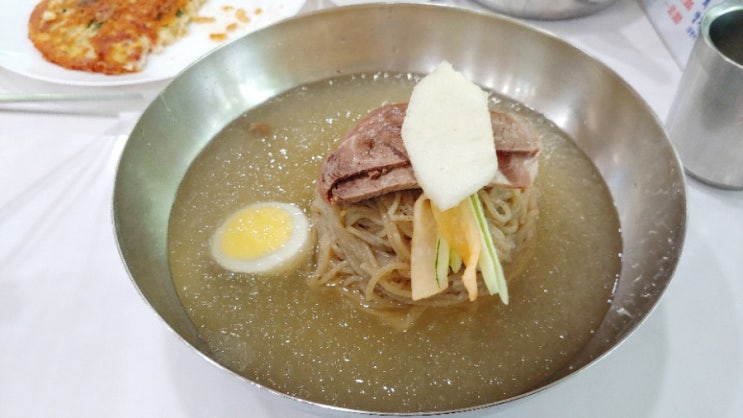 일산 평양냉면 을밀대 살얼음 동동 맛있지만 비싸다