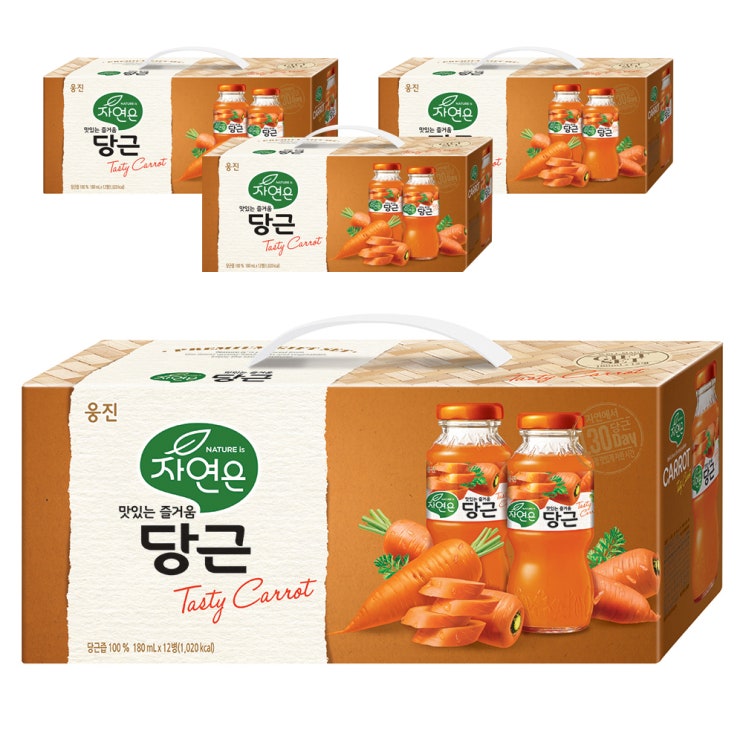 의외로 인기있는 자연은 당근 음료, 180ml, 48개입 추천해요