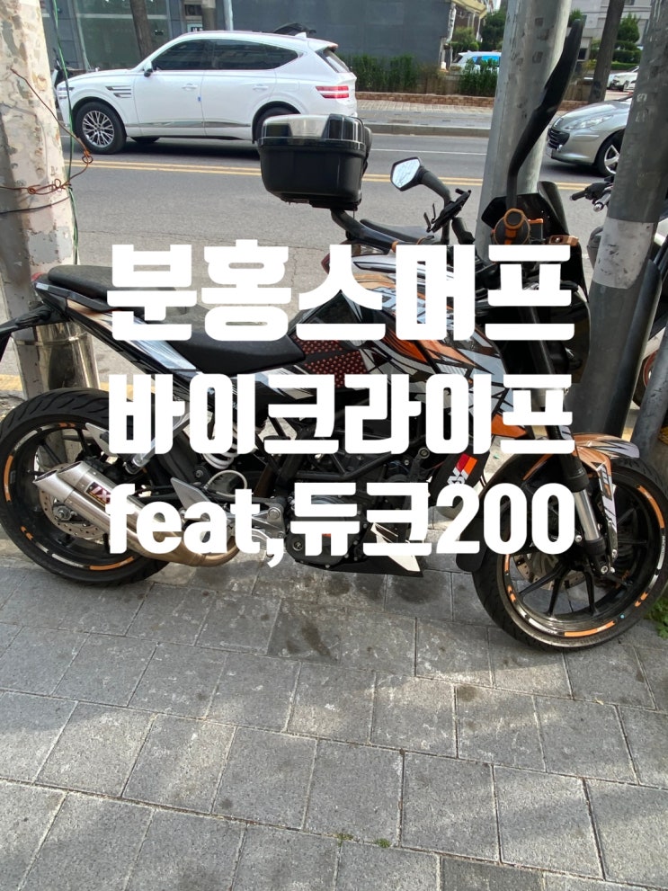  분홍스머프의 새로운 바이크 듀크200