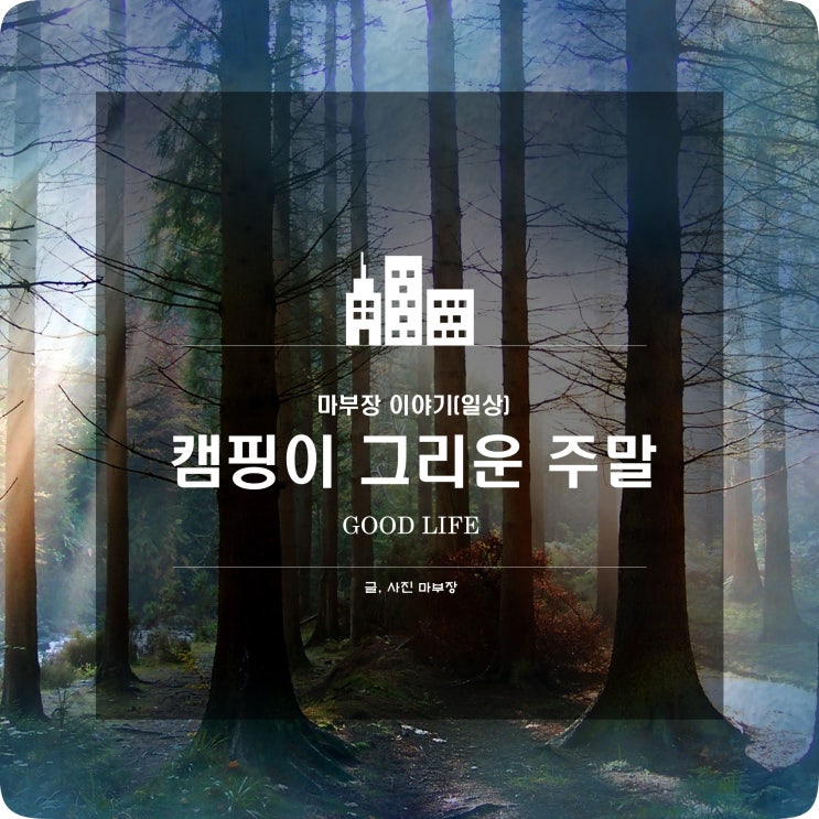 답답한 일상에 캠핑이 그리운 주말