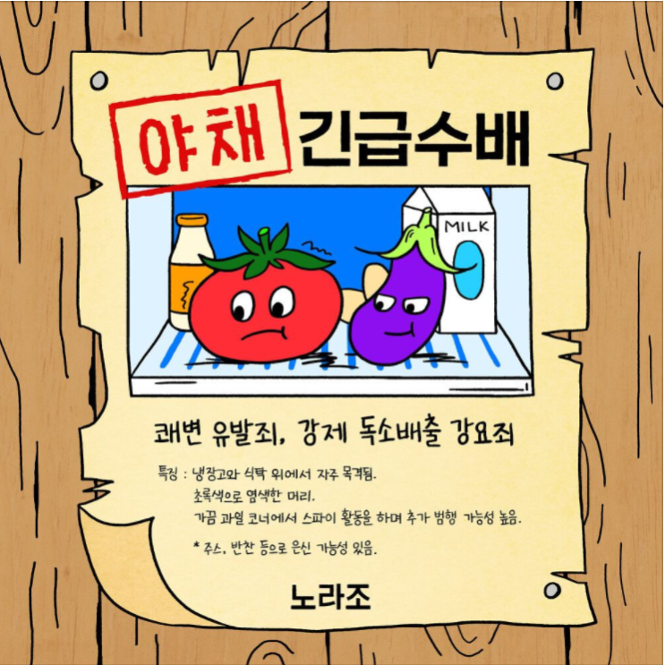  노라조 – 야채 [노래듣기/가사/M.V]