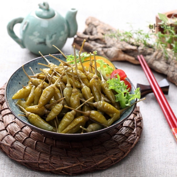 후기가 좋은 반찬단지 산고추 절임 500g 하늘초, 1봉 좋아요