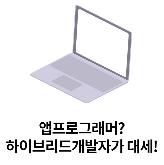 [개발자출신컨설턴트] 앱 프로그래머 연봉 및 하이브리드 개발자에 대하여