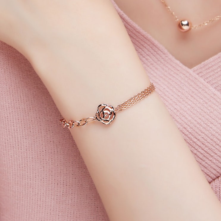 당신만 모르는 도로시 14k 18k 더블체인 로즈 팔찌 좋아요 당신만 모르는 도로시 14k 18k 더블체인 로즈 팔찌 좋아요