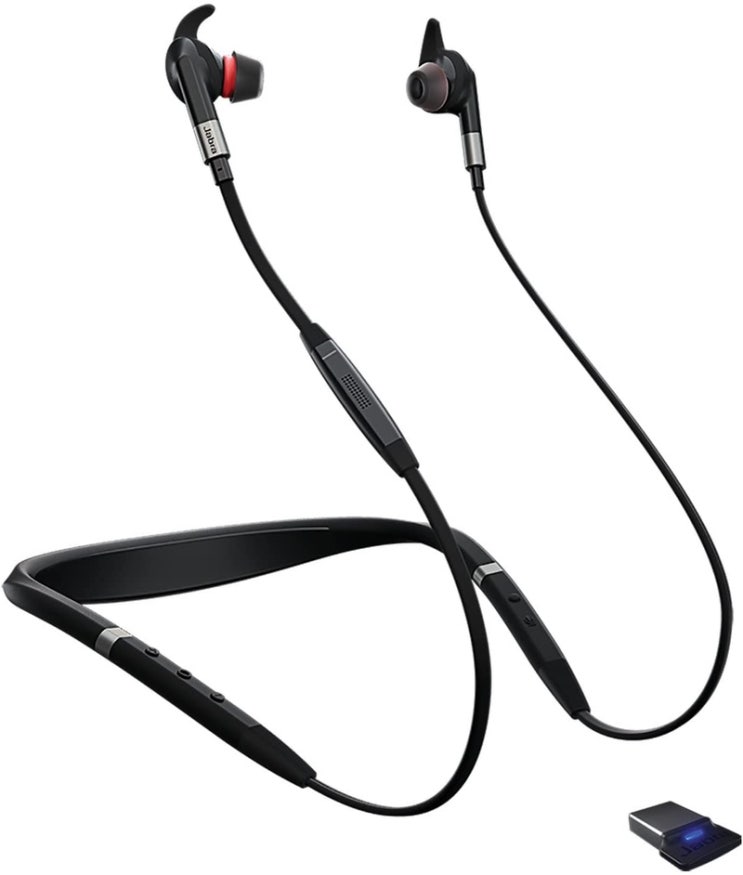 요즘 인기있는 가성비블루투스이어폰 Jabra Jabra Evolve 75e 무선 소음 감소 목에 된, 블랙 UC 최적화 버전 공식 레플리카 풀 액세서리, 공식 표준 ···