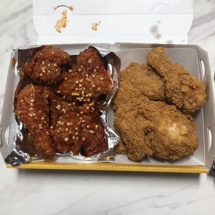 [대전 신탄진 맛집] 바삭한 튀김을 입은 치킨은 역시 황금 올리브 !!  비비큐 BBQ