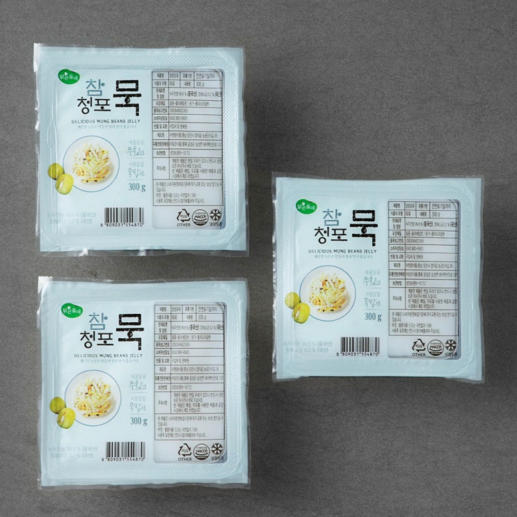 리뷰가 좋은 맑은물에 참청포묵, 300g, 3개 추천해요 리뷰가 좋은 맑은물에 참청포묵, 300g, 3개 추천해요