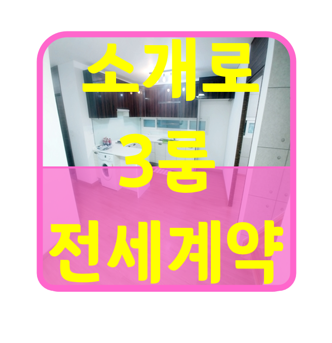  소개로 3룸 전세 계약