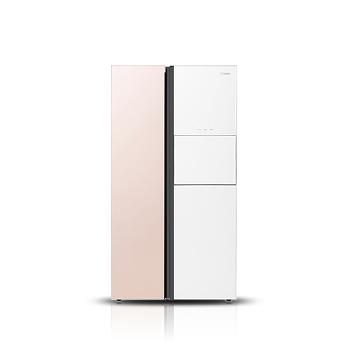 구매평 좋은 위니아대우 인테리어 대용량 양문형 냉장고 WKR71DSJPW 718L 방문설치 추천해요