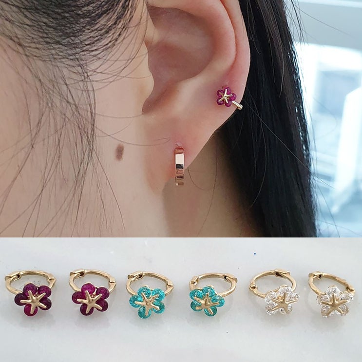 의외로 인기있는 블루밍 14K 미니 꽃모양 원터치 귀찌 링귀걸이 반벌 추천합니다 의외로 인기있는 블루밍 14K 미니 꽃모양 원터치 귀찌 링귀걸이 반벌 추천합니다