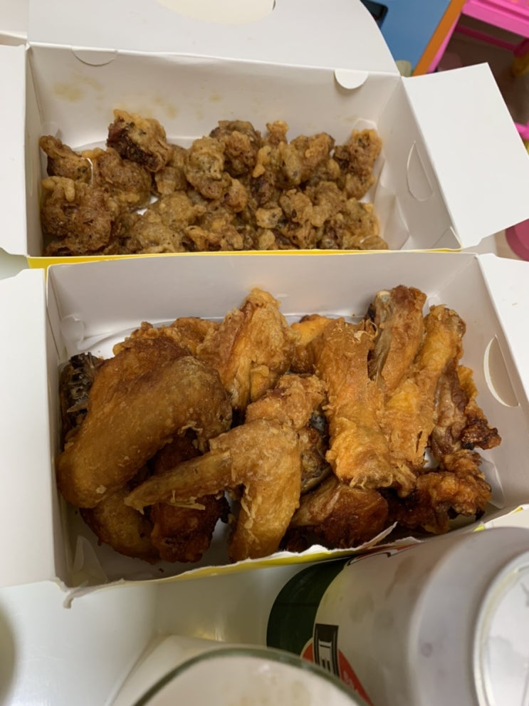  문래동 신통치킨 옛날스타일 후라이드치킨, 똥집튀김