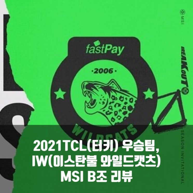 롤IW, 2021MSI 이스탄불 와일드캣츠(TCL)프리뷰