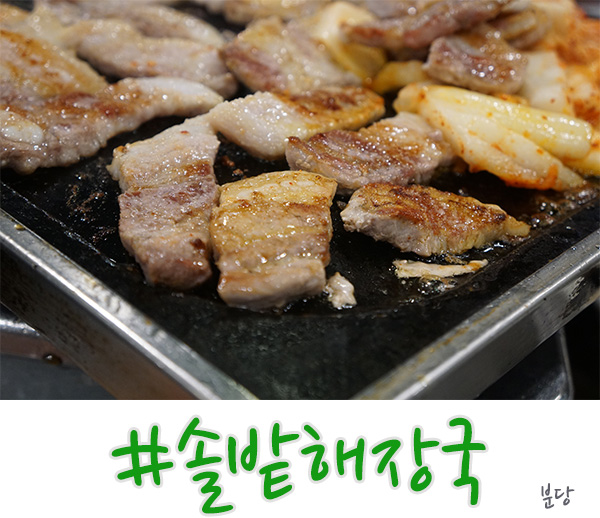  수지 삼겹살 맛집 24시간 하는 솔밭해장국