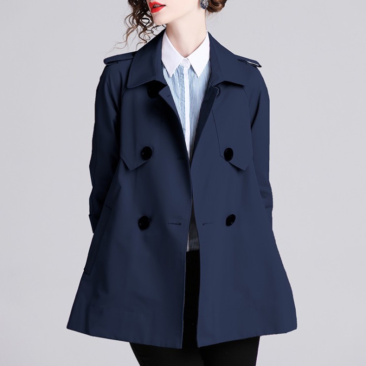 구매평 좋은 봄 여성 루즈핏 숏 트렌치코트 캐주얼 자켓 좋아요