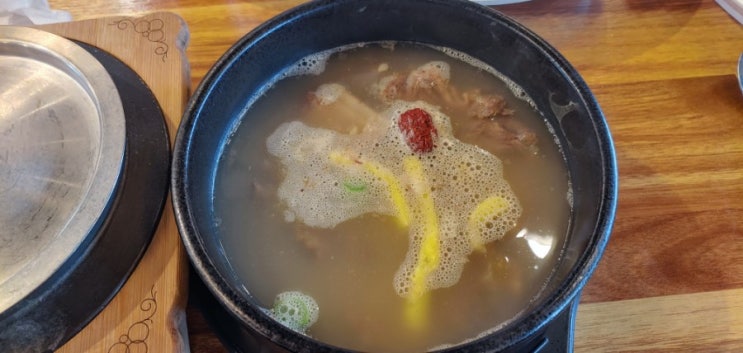  추어탕집에서 갈비탕먹었어요