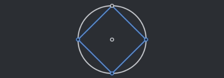  [1.7] 유클리디아 (Euclidea) 내접 정사각형 7E 공략
