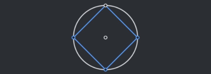 [1.7] 유클리디아 (Euclidea) 내접 정사각형 7E 공략