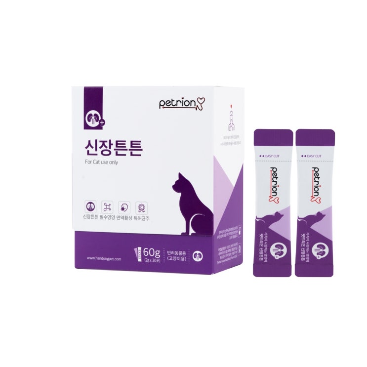 인기있는 펫트리온 신장튼튼 분말 고양이 신장 면역력 영양제 2g, 신장건강, 30개 추천합니다