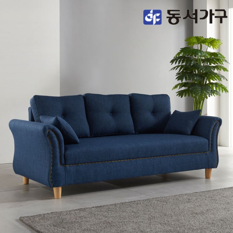 후기가 좋은 동서가구 솔트 생활방수 패브릭 3인용 소파 mjd001, 블루 좋아요 후기가 좋은 동서가구 솔트 생활방수 패브릭 3인용 소파 mjd001, 블루 좋아요
