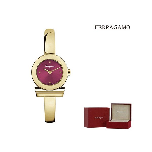 요즘 인기있는 [페라가모(시계)] [페라가모] 간치노 퍼플다이얼 여성 골드 브레이슬릿 시계 ···