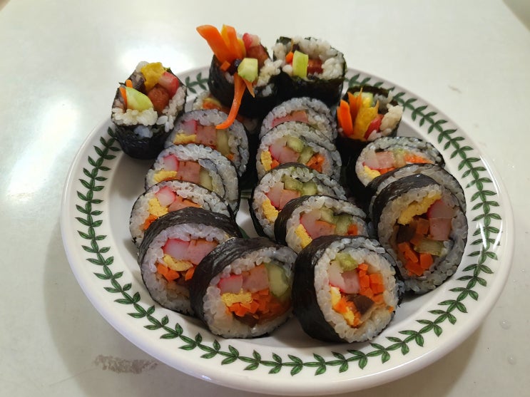  [일상] 블챌+2일차 / 김밥을 만들어 먹었어요