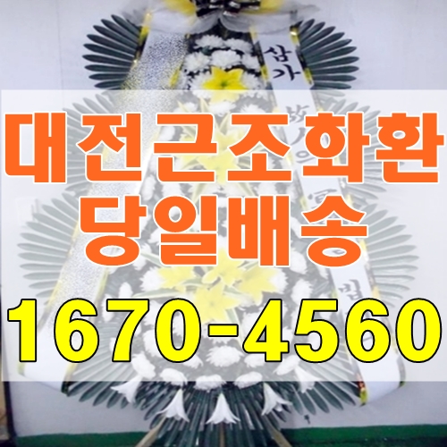  대전근조화환 대전건양대학교병원장례식장 당일배송 대전꽃배달
