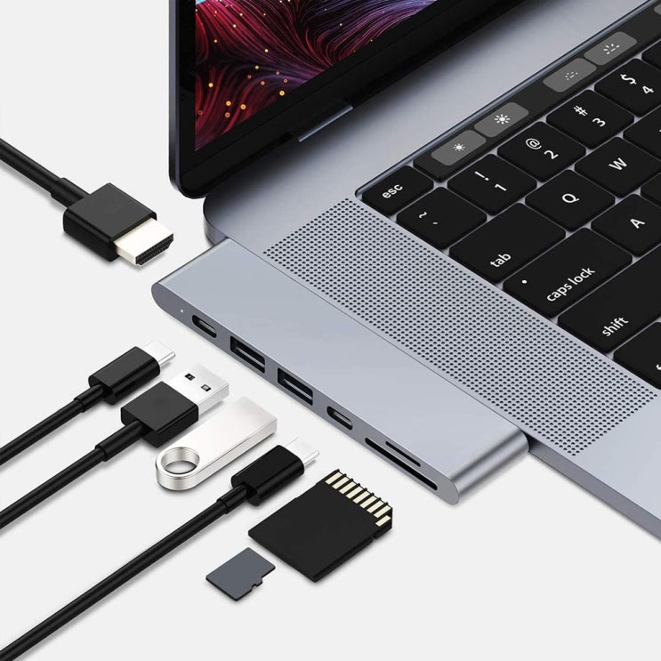 구매평 좋은 맥북 에어 m1 허브 USB C타입 HDMI PD SD카드, 스페이스그레이 추천해요 구매평 좋은 맥북 에어 m1 허브 USB C타입 HDMI PD SD카드, 스페이스그레이 추천해요