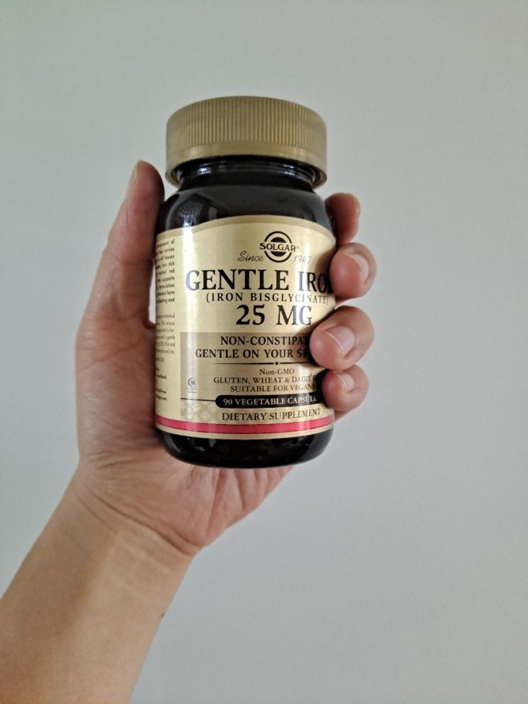  변비없는 철분제 추천 솔가 젠틀아이언25mg180정