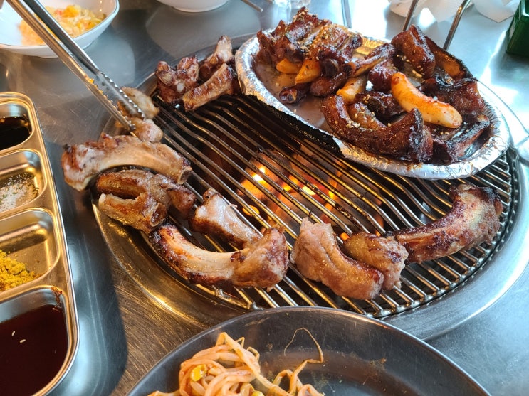  대전 유천동 립앤 쪽갈비 양푼 왕갈비 구이