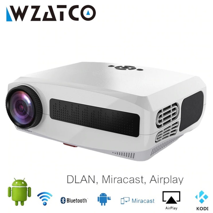 리뷰가 좋은 WZATCO C3 smart LED 빔프로젝터, 기본형 ···