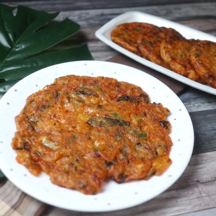 백종원 김치전 황금레시피 굴 넣어서 해물김치전 바삭하게 만들기