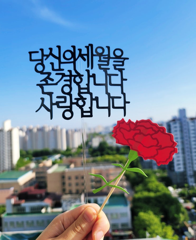 어버이날 선물과 케이크 토퍼 준비하기 (feat. 좋은아빠님 고려홍삼 공구, 디우메이드)