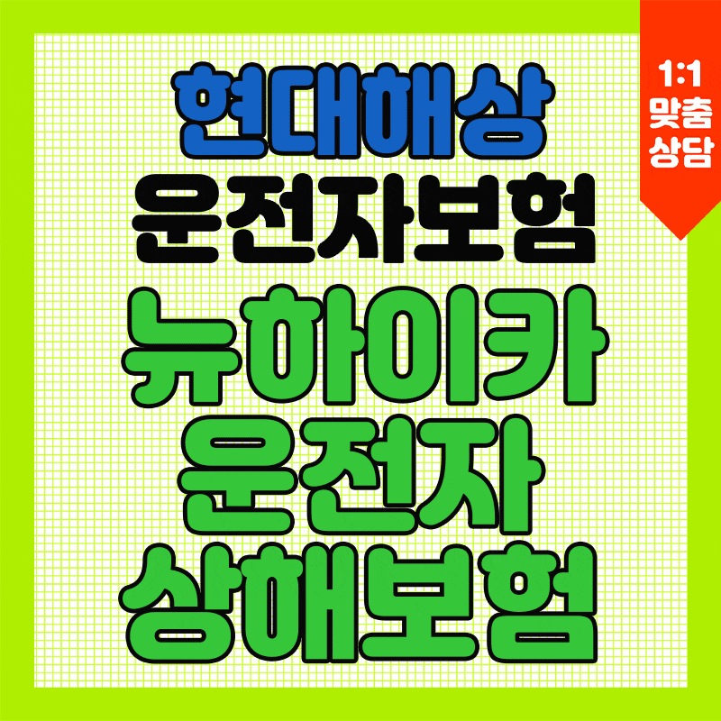 현대해상 운전자보험 뉴하이카운전자상해보험