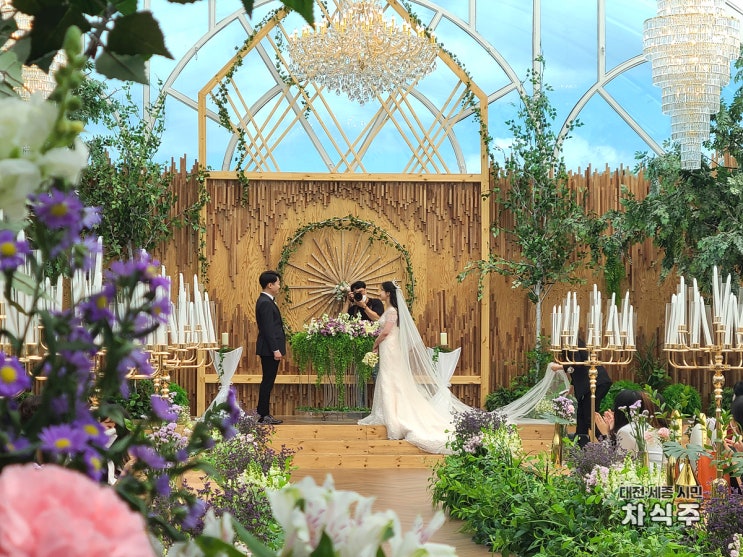 [대전 결혼식장] 야외 테라스 분위기 좋은 웨딩 '에스가든웨딩홀 S가든웨딩홀' 예식장 후기