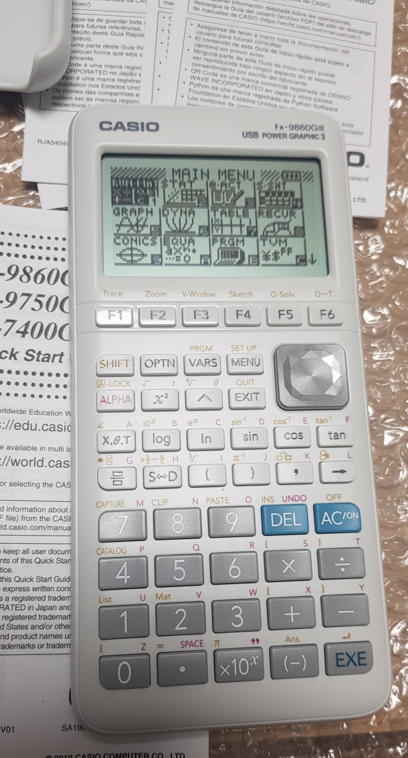 #2. 공학용 계산기 구입 (카시오 fx-9860 G3)