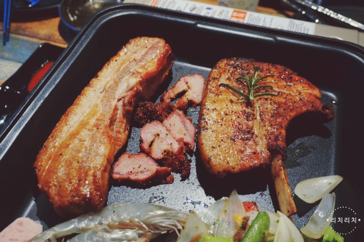  인계동 바베큐 맛집 립의발견 돈마호크 통삼겹살