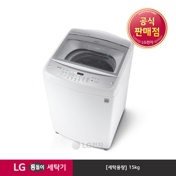 선호도 좋은 [LG][공식판매점] 통돌이세탁기 블랙라벨 플러스 화이트 T15WU (15kg), 폐가전수거있음 좋아요