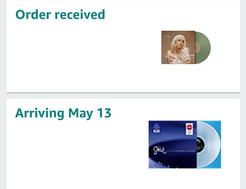 빌리 아일리시 Billie Eilish Happier than Ever LP Vinyl + 영화 SOUL 소울 클리어 LP 바이닐 아마존 LP 직....