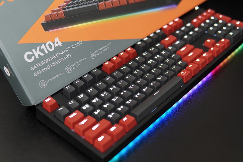 COX CK104 RGB BAR 투톤 이중사출 게이트론 가성비 기계식 키보드 : 네이버 블로그