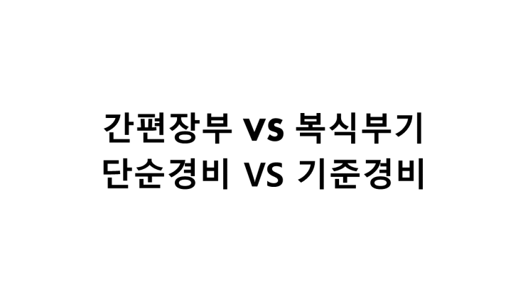  간편장부 및 복식부기, 단순경비율 및 기준경비율